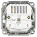 Розетка Intro Accent 6-410-01 P+E Schuko со шторками, 16А-250В + 2хUSB, IP20, СУ, белый