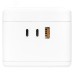 Удлинитель куб 2 гнезда 1USB + 2 Type C с быстрой зарядкой, подставкой под телефон и ночником 1, 3 метра 1 мм2