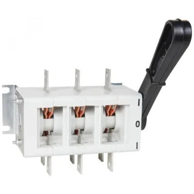 Выключатель-разъединитель ВР32-35 А 70220-00 УХЛ3, 250А, несъёмная боковая рукоятка, 3-х полюсный на два направления, IP00