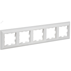 BRITE Рамка 5-местная РУ-5-БрАБ арктический белый/белый IEK