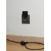 BRITE Розетка с заземлением с защитными шторками и крышкой 16А IP20 РСбш10-3-БрС сталь