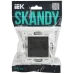 SKANDY Розетка компьютерная двойная RJ45 кат.5E SK-K03T титан IEK