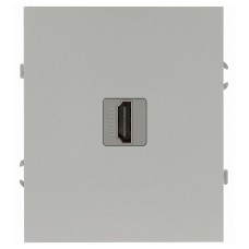 Розетка скрытого монтажа в рамку HDMI алюминий 16-3114-03 Arktik
