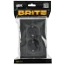 BRITE Розетка 2-местная с заземлением с защитными шторками плоская 16А в сборе РСшПл12-3-БрГ графит IEK