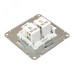 Эпика Механизм розетки RJ45 - 2шт (cat5) белый EKF