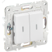 SKANDY Выключатель 2-клавишный проходной с индикацией 10А SK-V10W арктический белый IEK