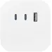 Разветвитель электрический 10А 4 розетки + 3 USB A+C со шторками белый SP-4-3USBAC-W
