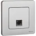 Розетка компьютерная RJ45 категория 5Е UTP алюминий INSPIRIA