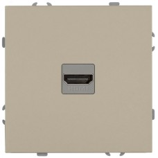 Розетка скрытого монтажа в рамку HDMI IP20 шампань 15-3114-04 Galaxy