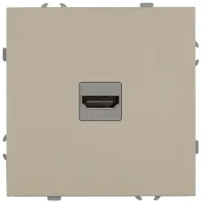 Розетка скрытого монтажа в рамку HDMI IP20 шампань 15-3114-04 Galaxy