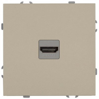 Розетка скрытого монтажа в рамку HDMI IP20 шампань 15-3114-04 Galaxy