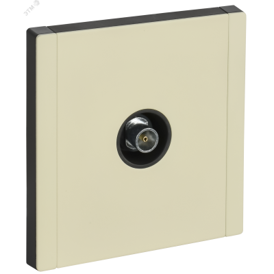 FORTE&PIANO Розетка TV оконечная FP828M металл слоновая кость IEK