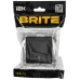BRITE Выключатель 1-клавишный с индикацией 10А безвинтовое крепление ВС11-1-1-БрЧ черный IEK