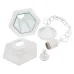 Садово-парковый светильник ЭРА НСУ 06-60-001 белый 6 гранный подвесной IP44 Е27 max60Вт
