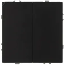 Переключатель двойной 10АХ-250В IP20 антрацит 15-1106-05 Galaxy