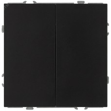 Переключатель двойной 10АХ-250В IP20 антрацит 15-1106-05 Galaxy