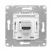 Эпика Механизм розетки HDMI алюминий EKF