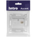 Розетка Intro Accent 6-303-03 информационная RJ45, IP20, СУ, алюминий