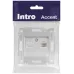 Розетка Intro Accent 6-303-03 информационная RJ45, IP20, СУ, алюминий