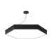 Светильник LED ЭРА Geometria SPO-122-B-40K-066 Hexagon 66Вт 4000К 5300Лм IP40 800*800*80 черный подвесной
