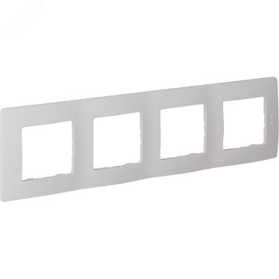 Рамка 4-местная белый ETIKA