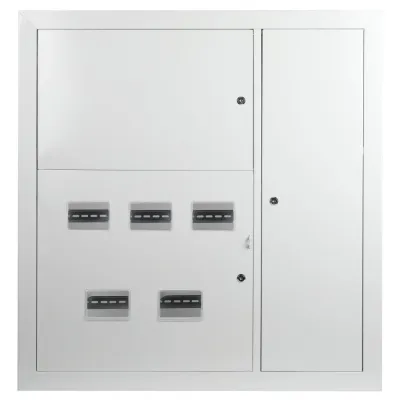 Корпус металлический встраиваемый ЭРА SIMPLE ЩЭ-5 (1000х960х140) 5 квартирный IP31 УХЛ3 серый
