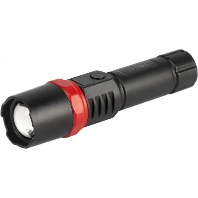 Фонарь светодиодный Трофи UA-102 ручной аккумуляторный 5 Вт оптический Zoom 3 режима, дисплей