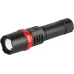 Фонарь светодиодный Трофи UA-102 ручной аккумуляторный 5 Вт оптический Zoom 3 режима, дисплей