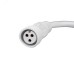 Соединительный кабель (3pin) герметичный (IP67) 3х0.5кв мм  белый, REXANT