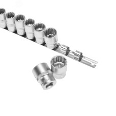 Набор торцевых головок 1/2, двенадцатигранные, CrV, 10-24 мм