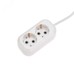 Удлинитель 2 гнезда, 3 м, 3х0,75 мм2, с/з, белый