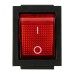 Выключатель клавишный 250V 16А (4с) ON-OFF красный с подсветкой (RWB-502, SC-767, IRS-201-1)