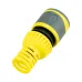 "Коннектор для шланга, быстросъемный 1/2"" с аквастопом, термопластичной резиной и защитой от перегибов Профи"