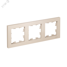 Рамка трехпостовая ATLASDESIGN универсальная бежевый