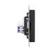 Механизм розетки TV+RJ45 (cat5), чёрный Эпика EKF