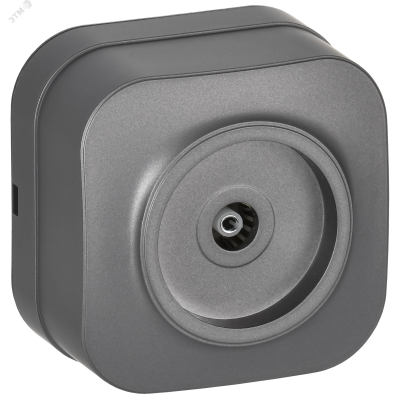 GLORY Розетка для открытой установки TV РТВ20-ХСм сталь матовый IEK