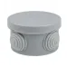 Коробка распаячная с крышкой КМР-040-039 наружная, 85х40, АБС, серая, 4 входа, IP54 EKF PROxima