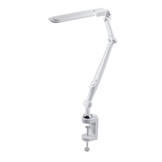 Настольный светильник ЭРА NLED-497-12W-S светодиодный на струбцине и с основанием серебро