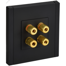 FORTE&PIANO Аудиорозетка 4-местная FP139M металл черный IEK