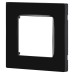 Рамка для розеток и выключателей ЭРА Серия 12 12-5201-06 на 1 пост, Классик, чёрный