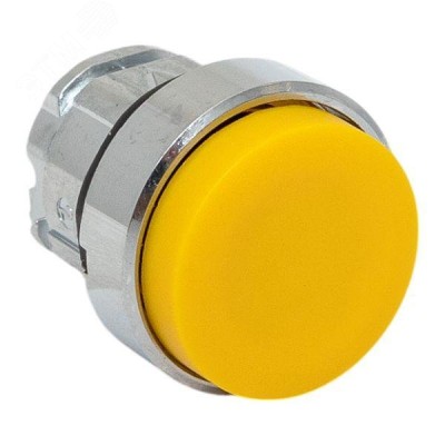 Исполнительный механизм кнопки XB4 желтый выпирающая возвратный без фиксации, без подсветки IP65