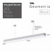 Светильник LED ЭРА Geometria SPO-116-W-40K-024 Block 24Вт 4000K 1900Лм IP40 1200х70х40 белый подвесной драйвер внутри