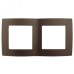 12-5002-13 ЭРА Рамка на 2 поста, Эра12, бронза (10/100/3600)