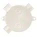 Коробка распаячная КМР-040-040 трехрожковая белая (70х35) EKF PROxima