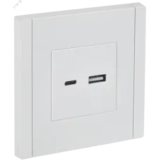 FORTE&PIANO Розетка USB A+C 3,1А FP250 белый IEK