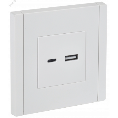 FORTE&PIANO Розетка USB A+C 3,1А FP250 белый IEK