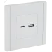 FORTE&PIANO Розетка USB A+C 3,1А FP250 белый IEK