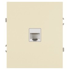 Розетка скрытого монтажа в рамку информационная RJ45 слоновая кость 16-3107-02 Arktik