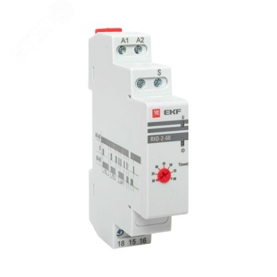 Импульсное реле с задержкой отключения RIO-2-60 (30-60 мин) PROxima