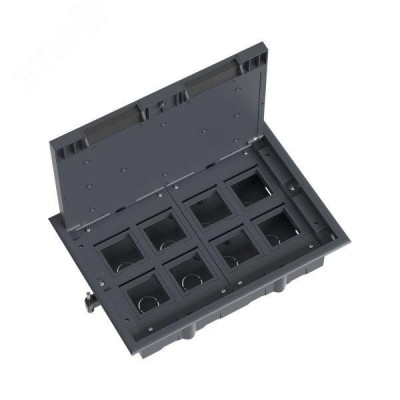 Лючок напольный с изменяемой глубиной C-Line 16 (с приборной рамкой)